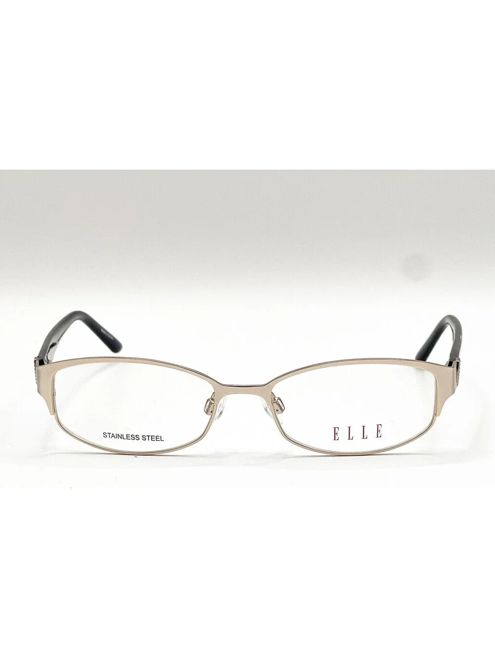 Elle EL13381 GD Gold Rectangle Authentic Eyeglass Frames 52-16-135